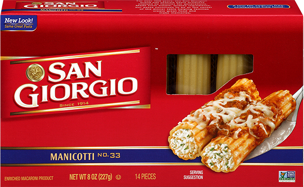 box of manicotti